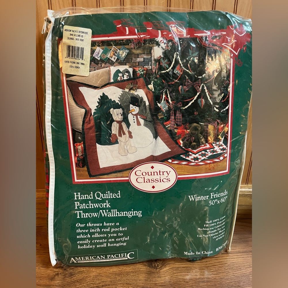 Christmas throw